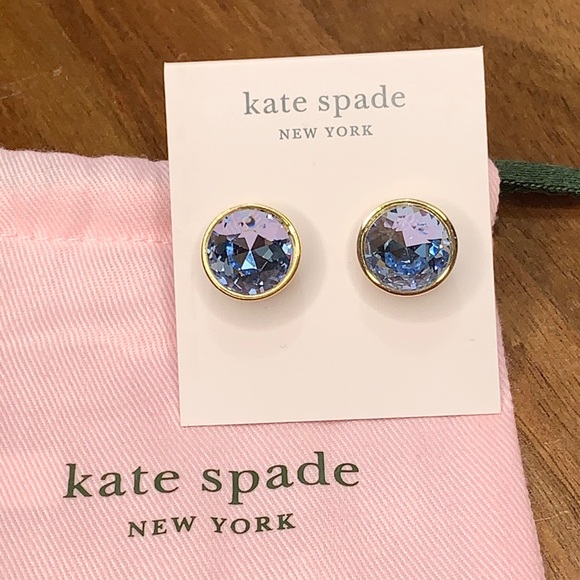 Kate Spade Blue Reflecting Pool Stud Earrings - Picture 13 of 16
